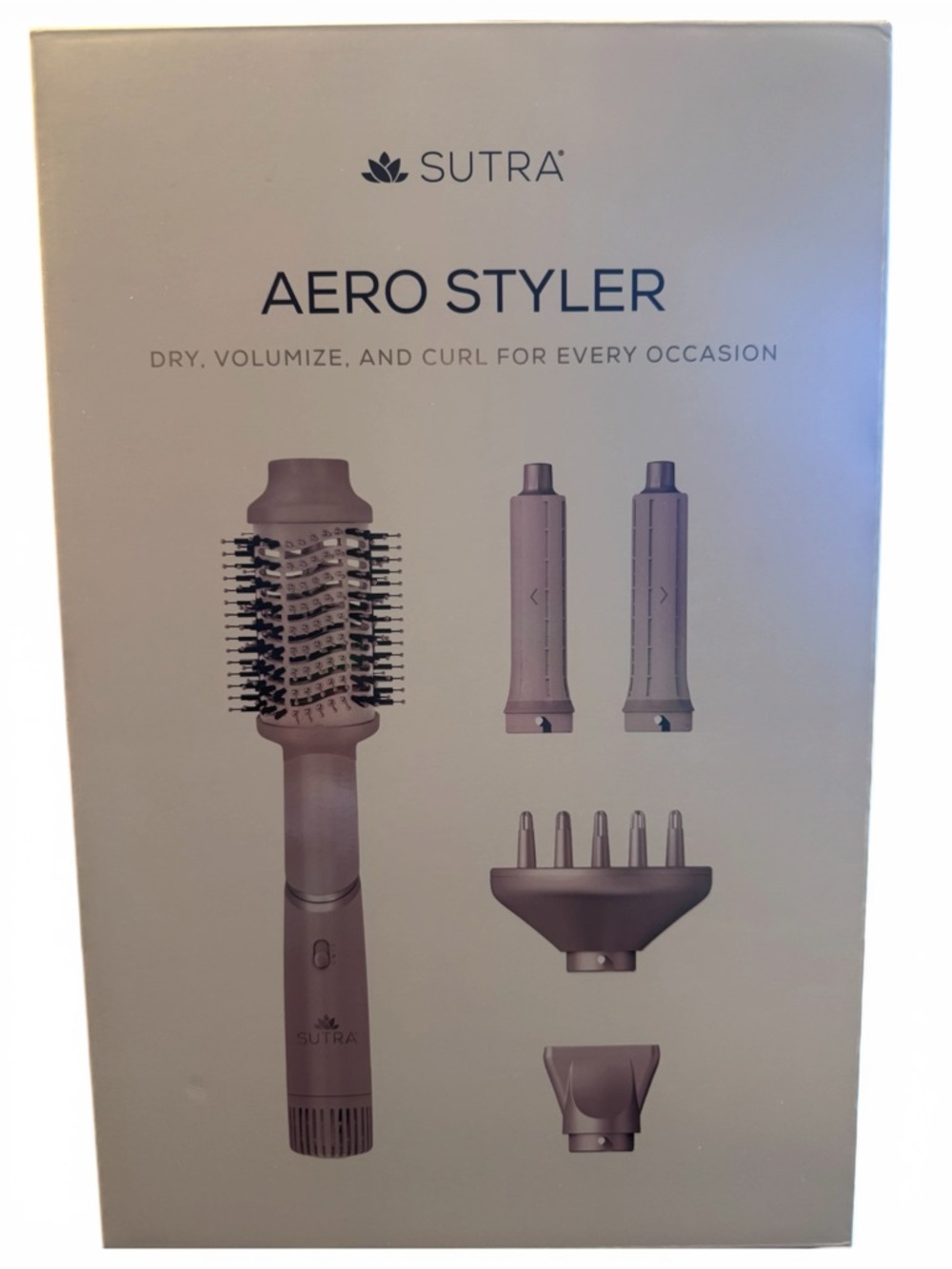 SUTRA Aero Styler Rose Gold Multi-Styler Hair Tool NEW w/ Attachments - Picture 2 of 7